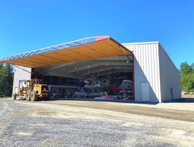 custom steel hangar